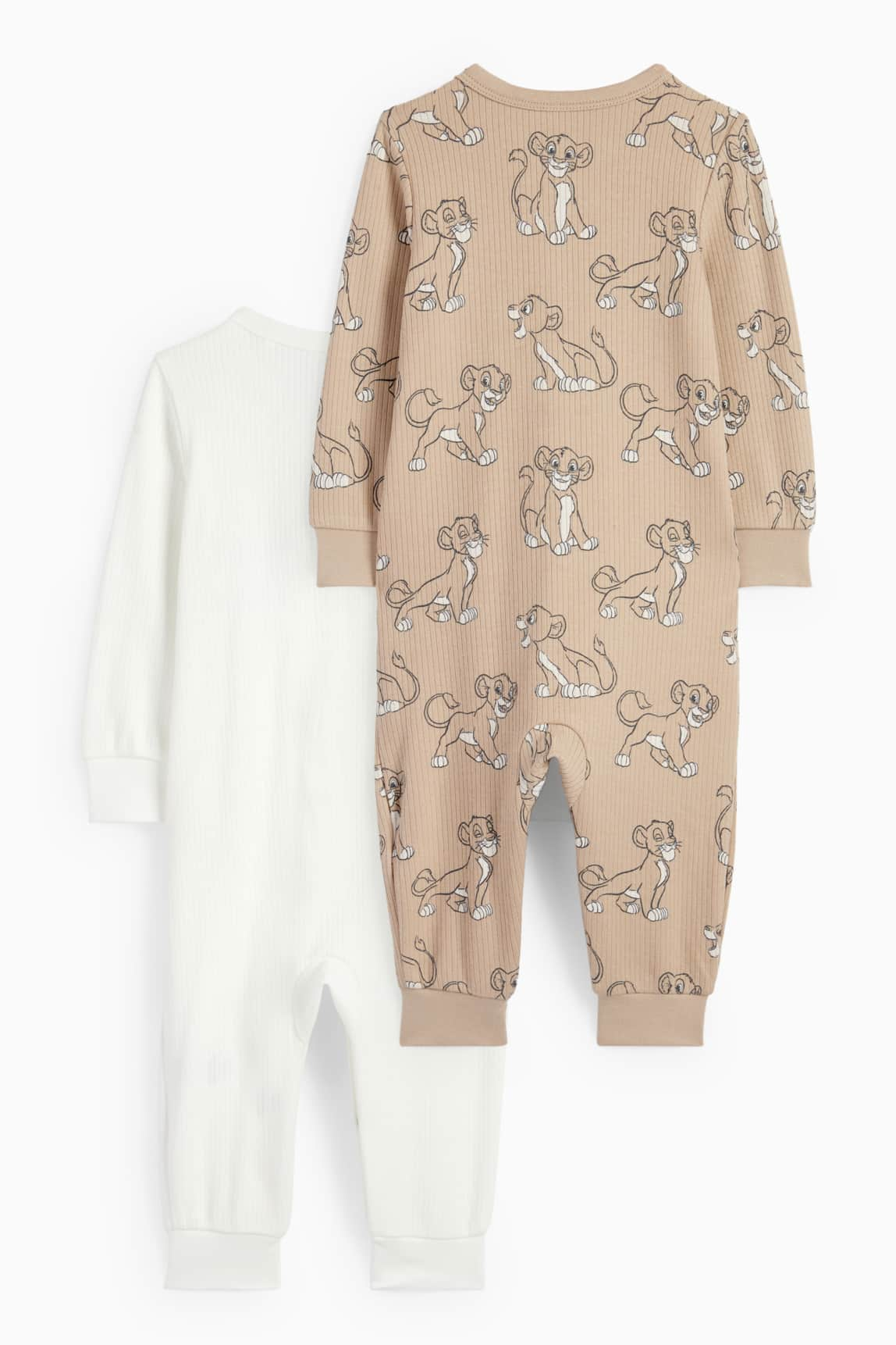 Multipack of 2 - The Lion King - baby sleepsuit