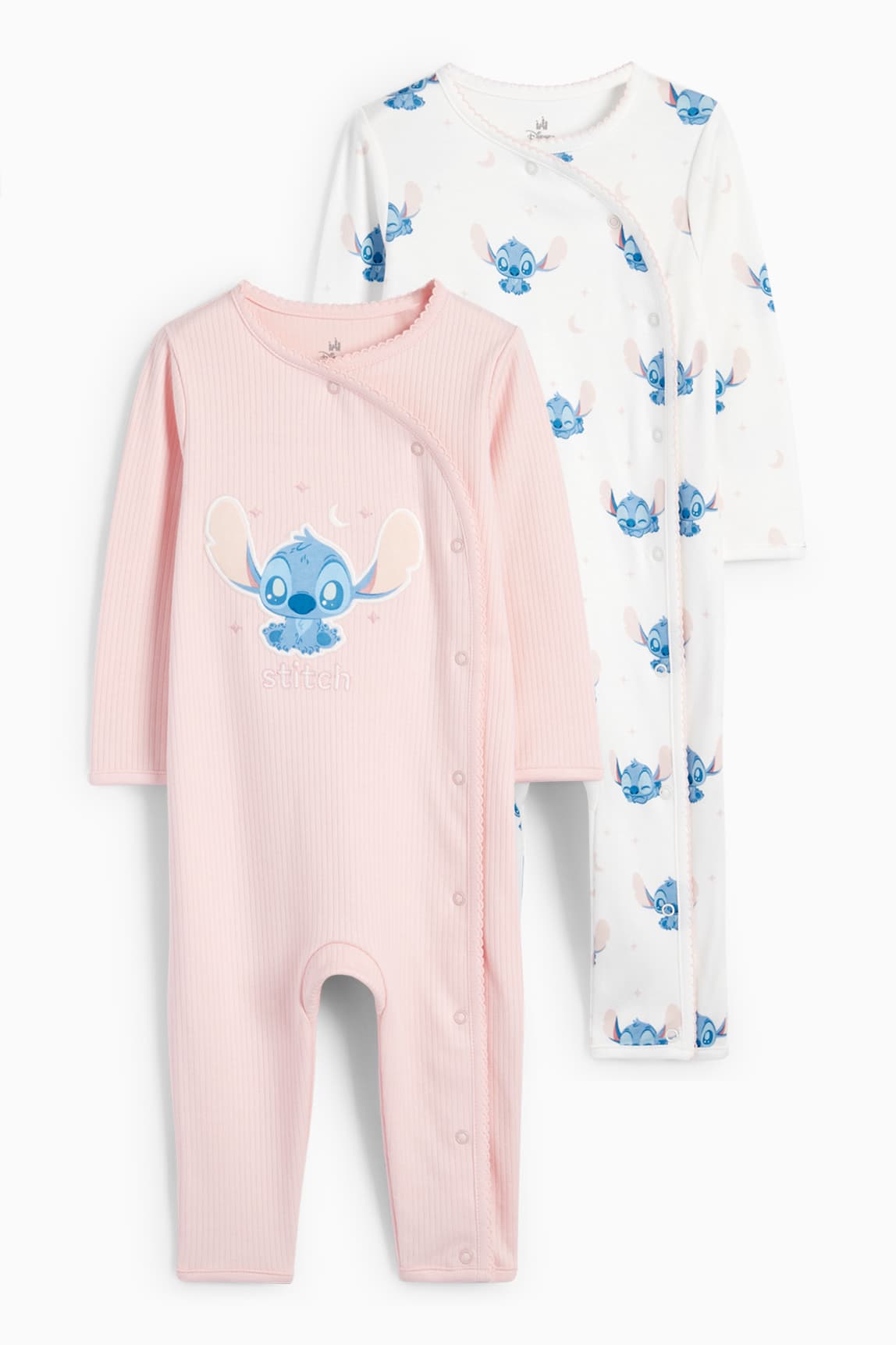 Multipack of 2 - Lilo & Stitch - baby sleepsuit