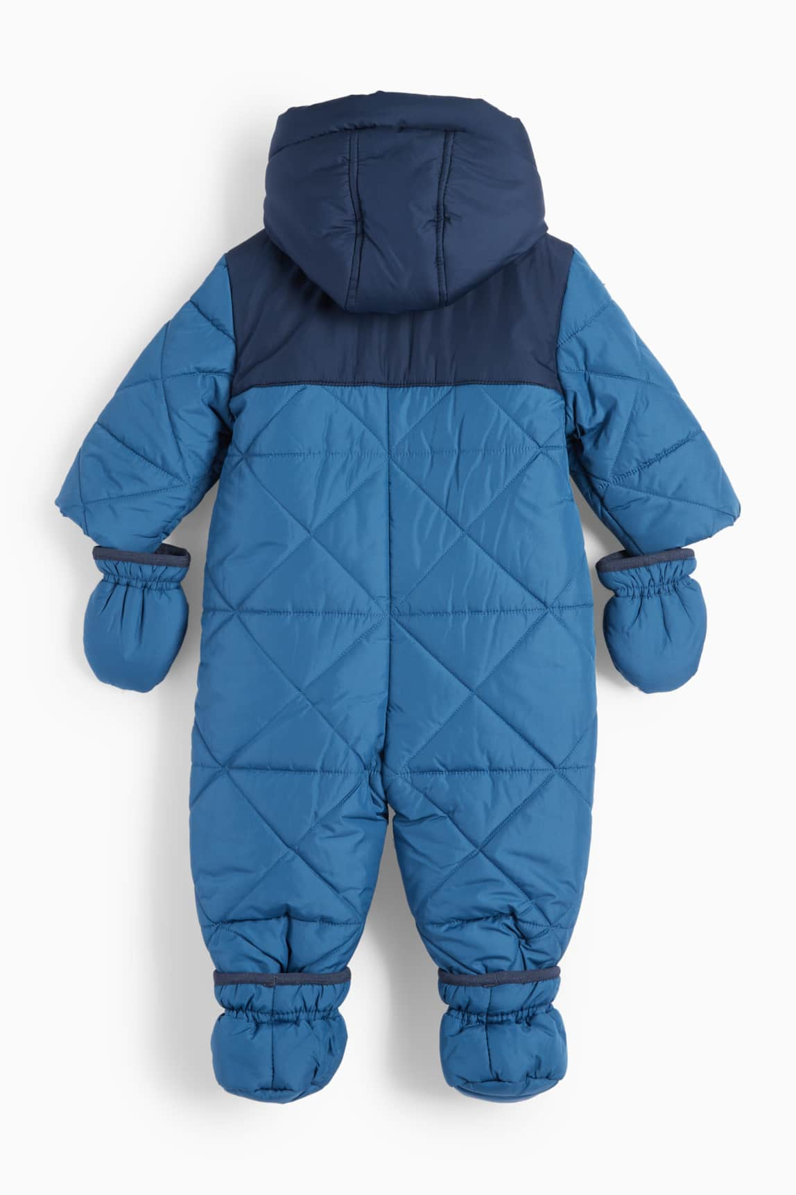 Baby snowsuit with hood