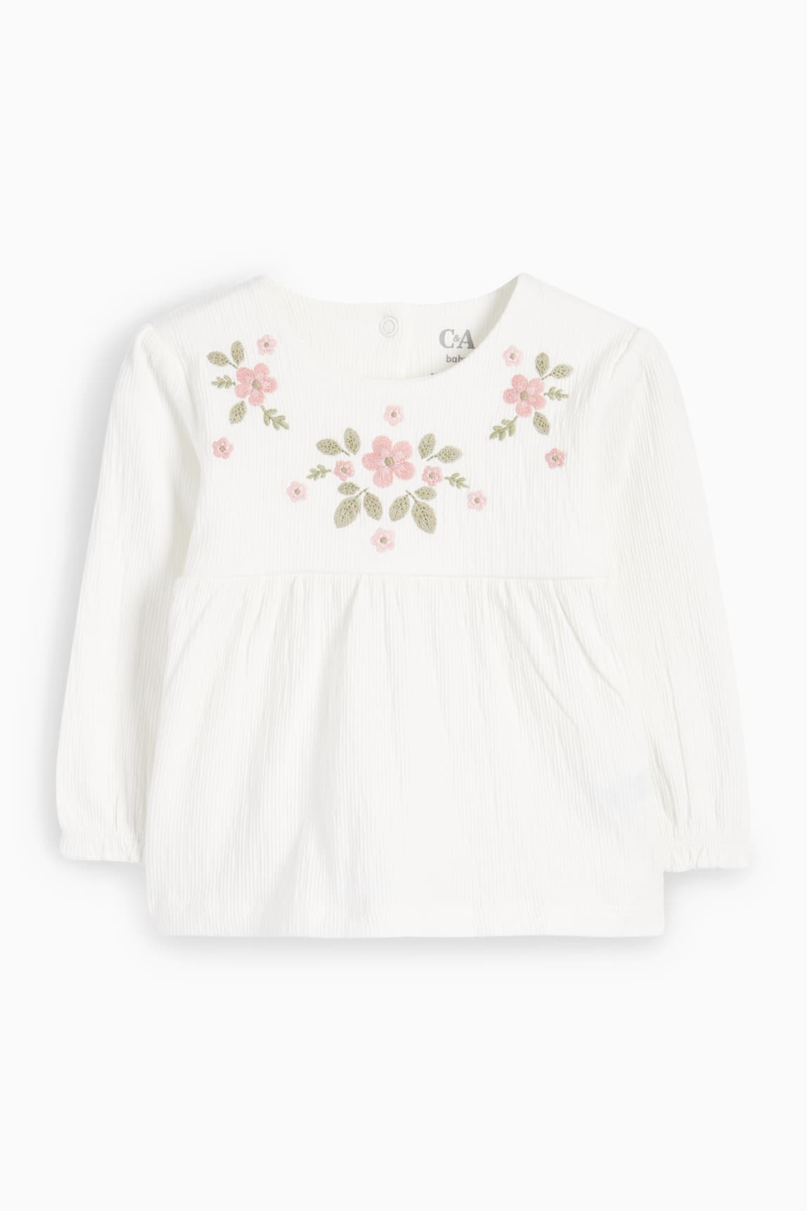 Flowers - baby long sleeve top