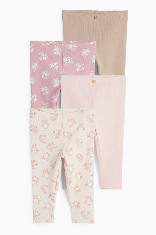 Multipack of 4 - baby leggings