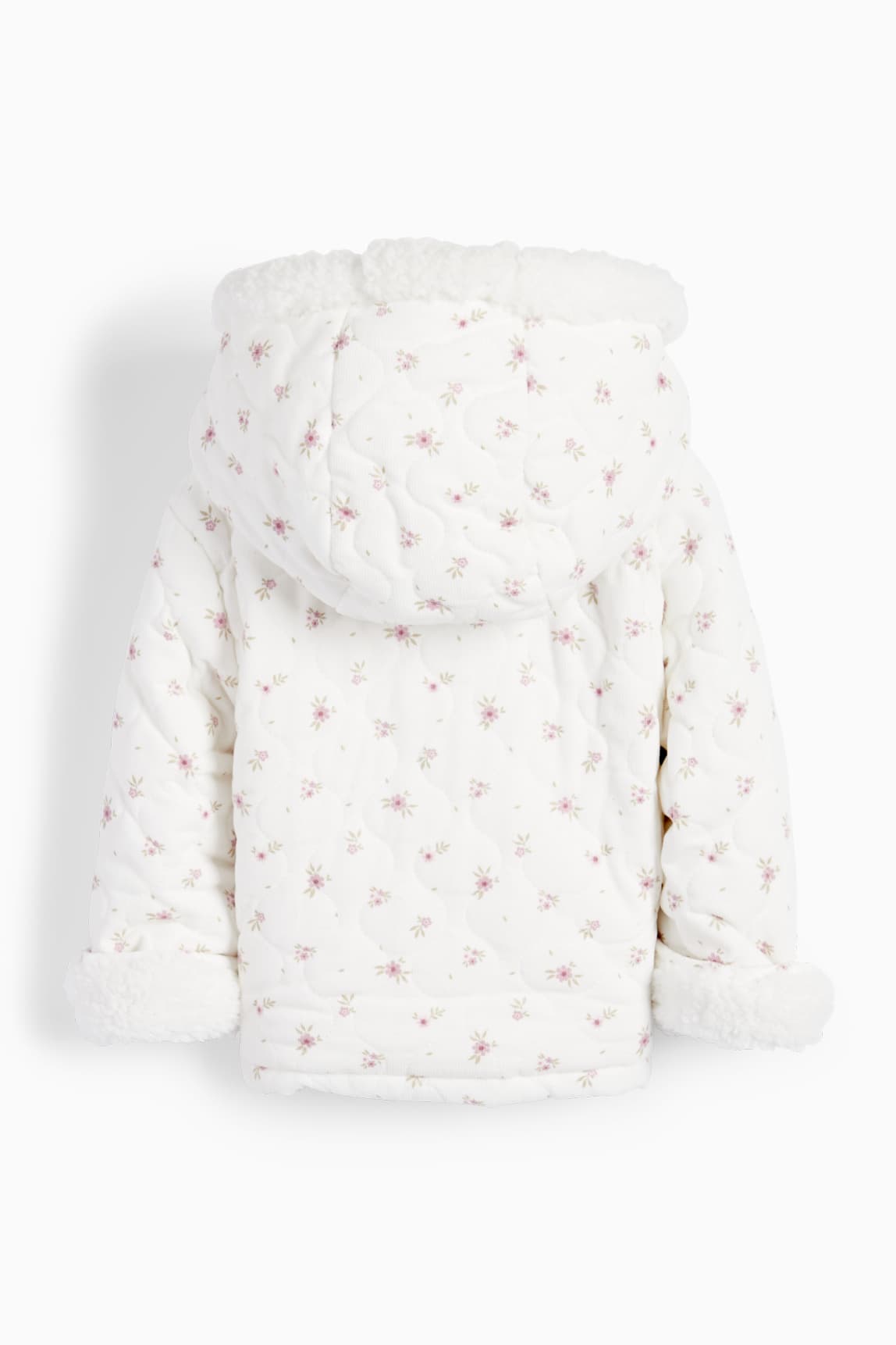 Floral - baby jacket with hood