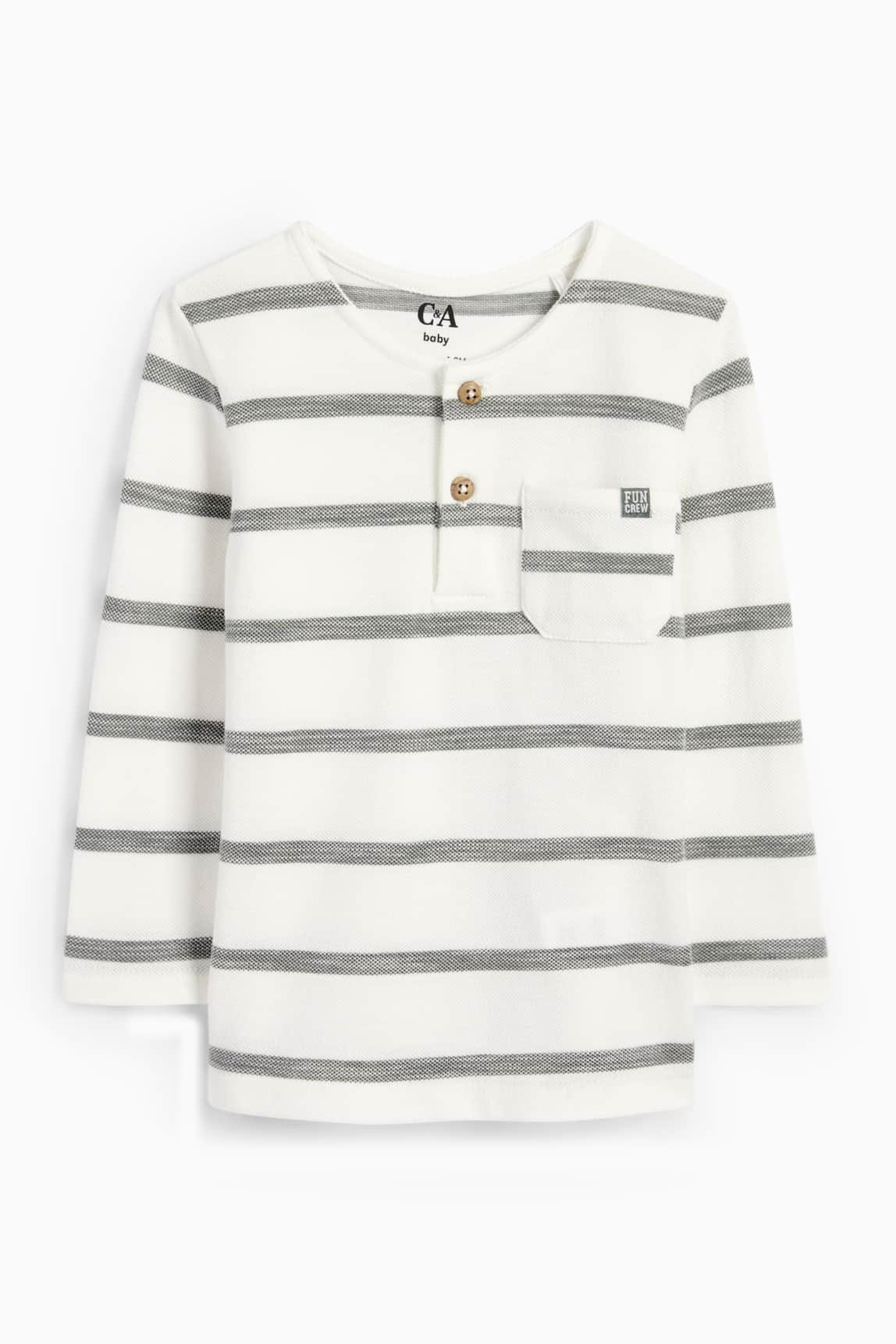 Baby long sleeve top - striped