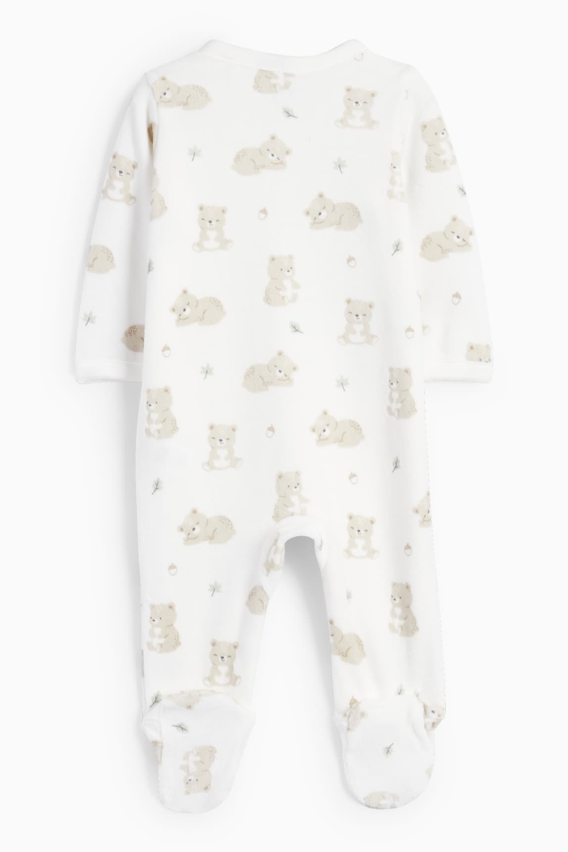 Teddy bear - baby sleepsuit