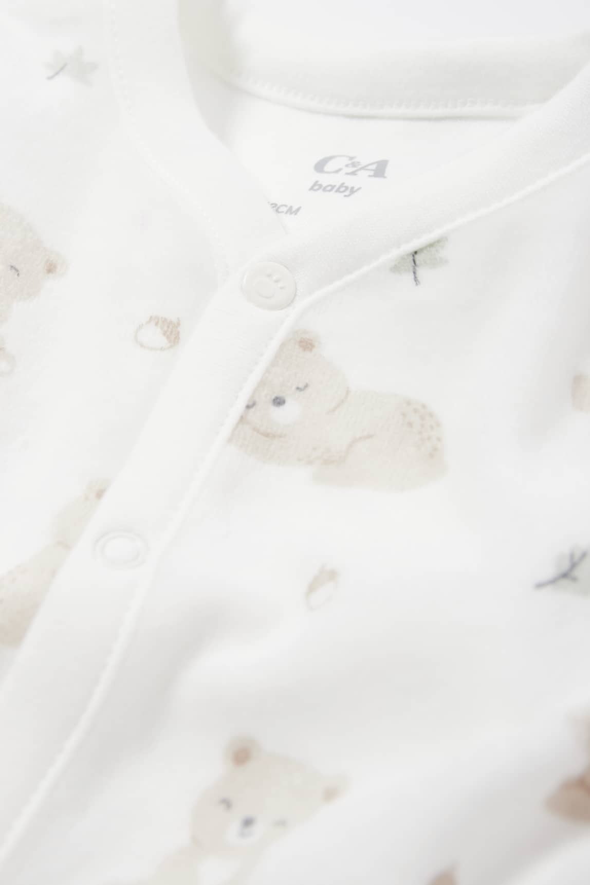 Teddy bear - baby sleepsuit