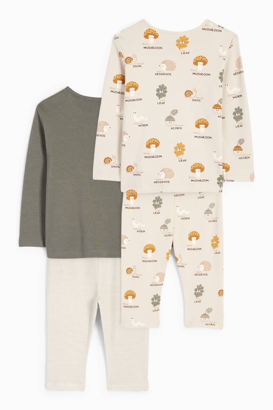 Multipack of 2 - woodland - baby pyjamas - 4 piece