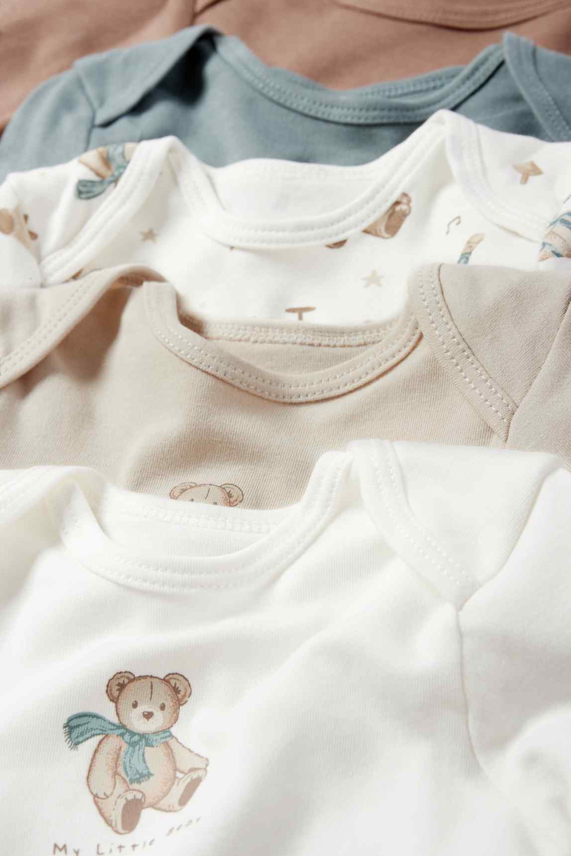 Multipack of 5 - teddy bear - baby bodysuit