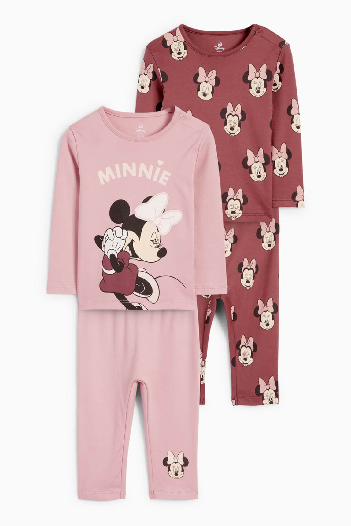 Multipack of 2 - Minnie Mouse - baby pyjamas - 4 piece