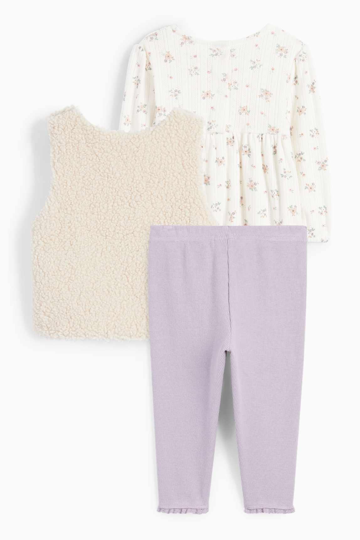 Flowers - baby outfit - 3 piece