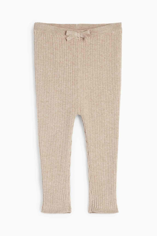 Knitted baby leggings