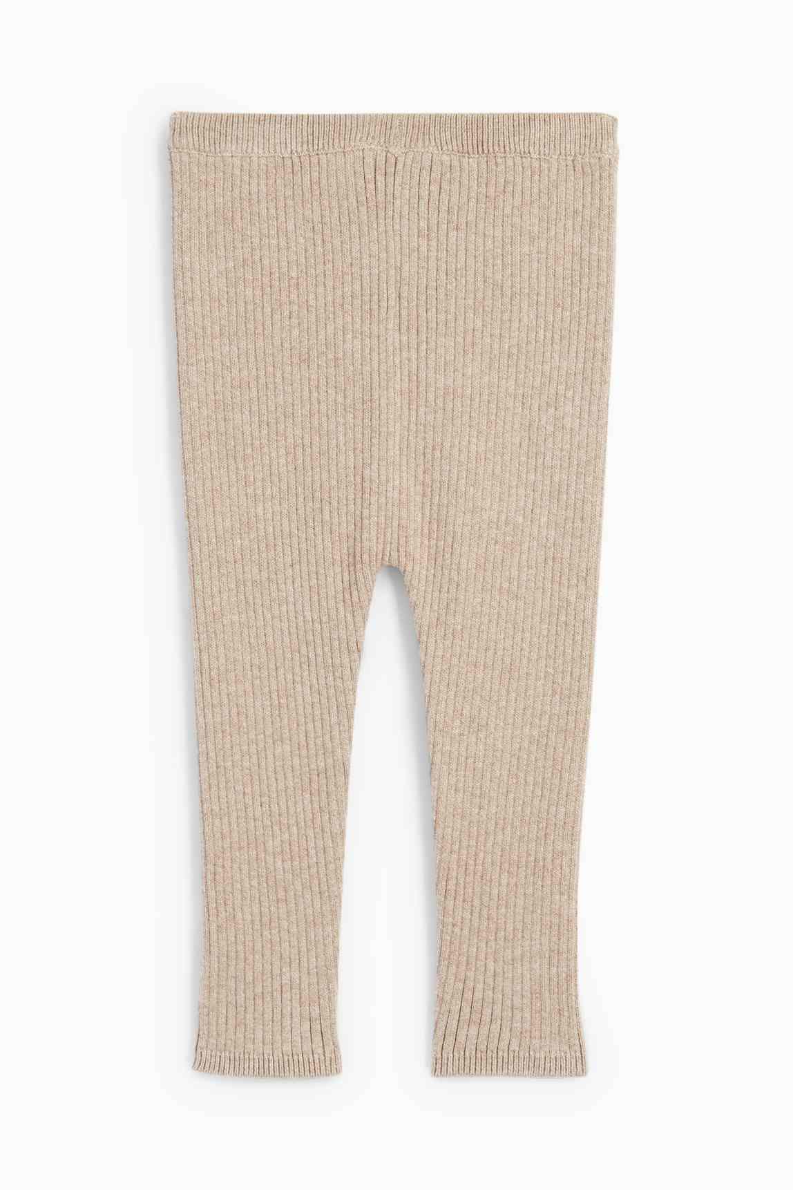 Knitted baby leggings