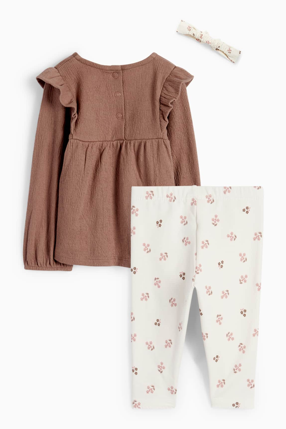 Flowers - baby outfit - 3 piece