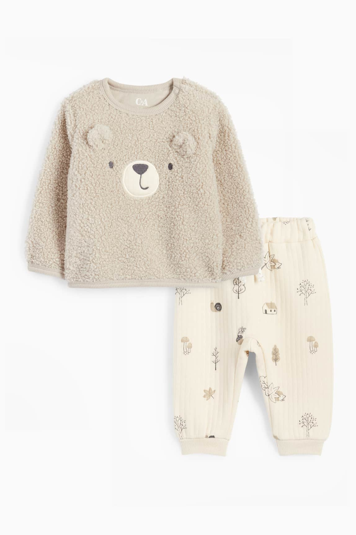 Teddy bear - baby outfit - 2 piece