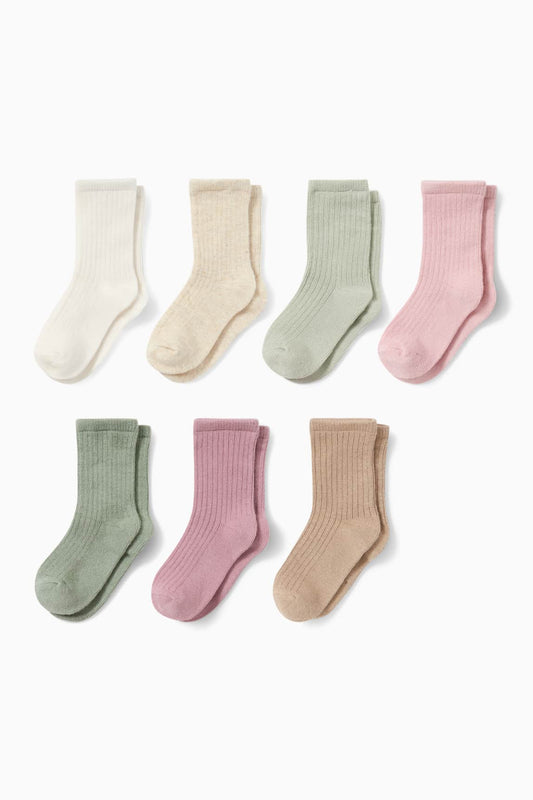 Multipack of 7 - baby socks