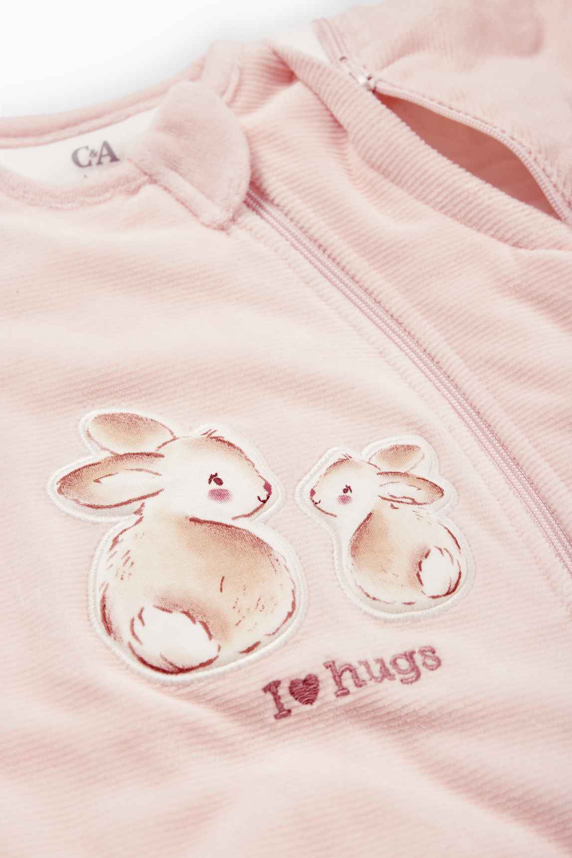 Bunny rabbit - baby sleeping bag - 6-18 months