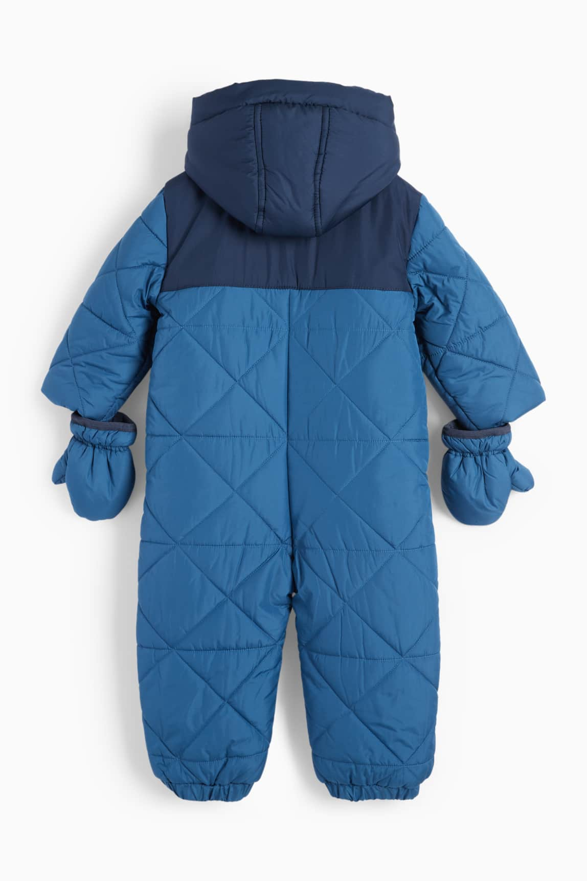 Baby snowsuit with hood