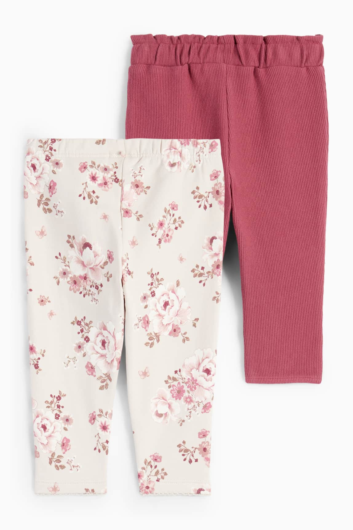 Multipack of 2 - floral - baby leggings