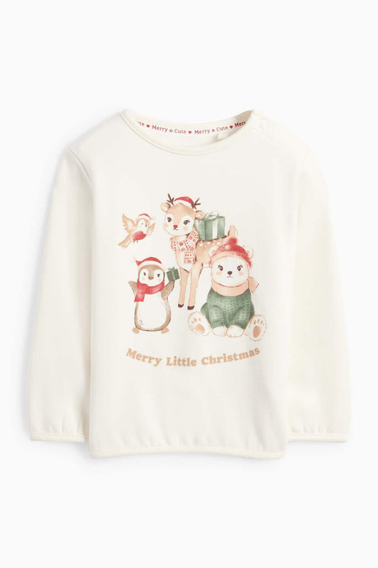 Animals - baby Christmas sweatshirt