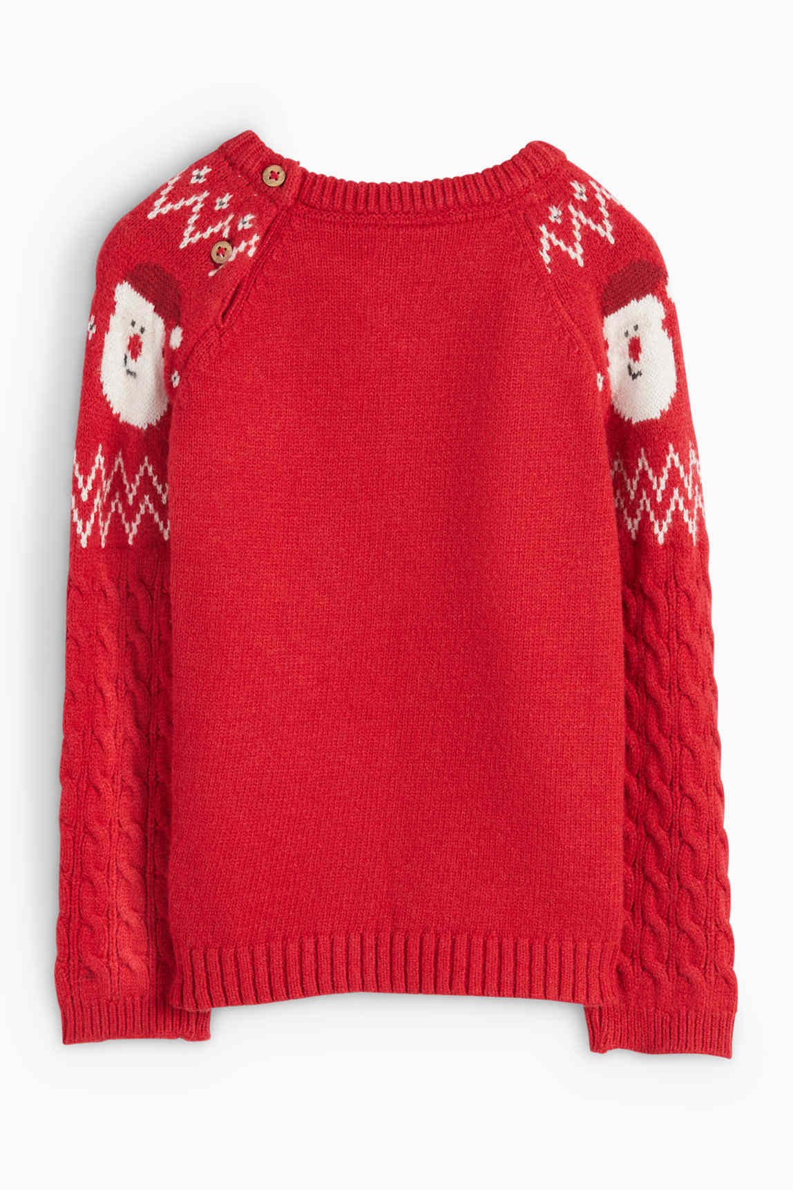 Father Christmas and Rudolph - Christmas baby jumper