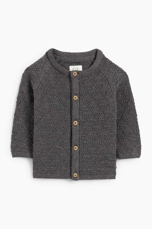 Baby cardigan - textured