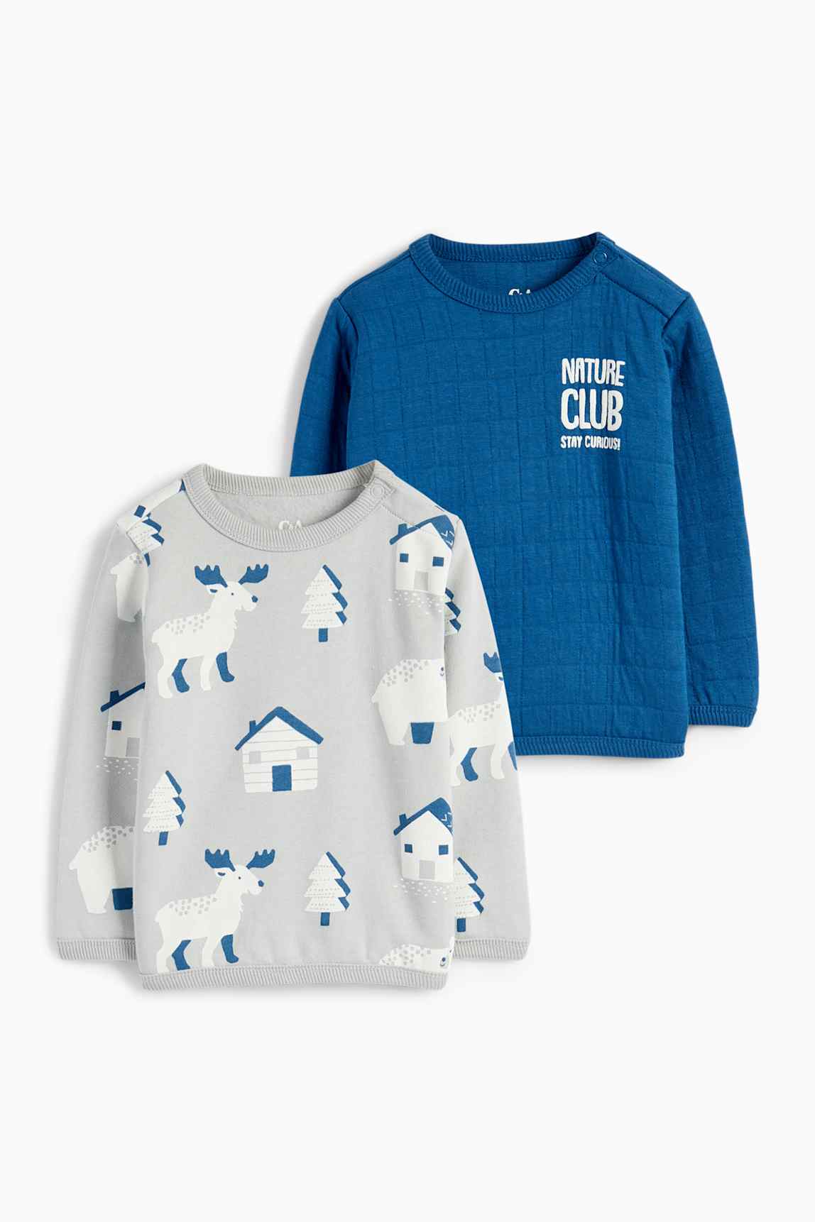 Multipack of 2 - deer - baby sweatshirt