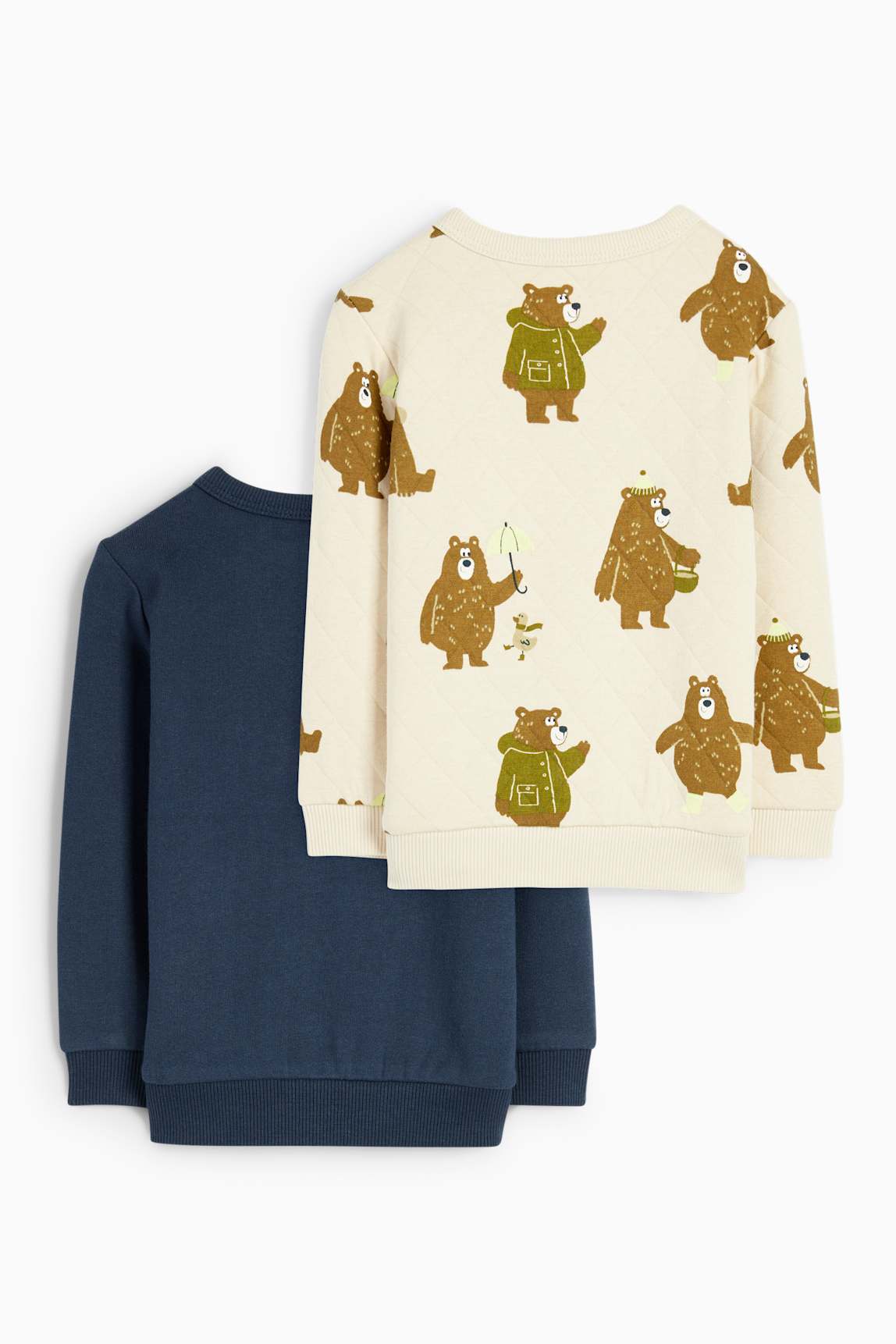 Multipack of 2 - teddy bear - baby sweatshirt