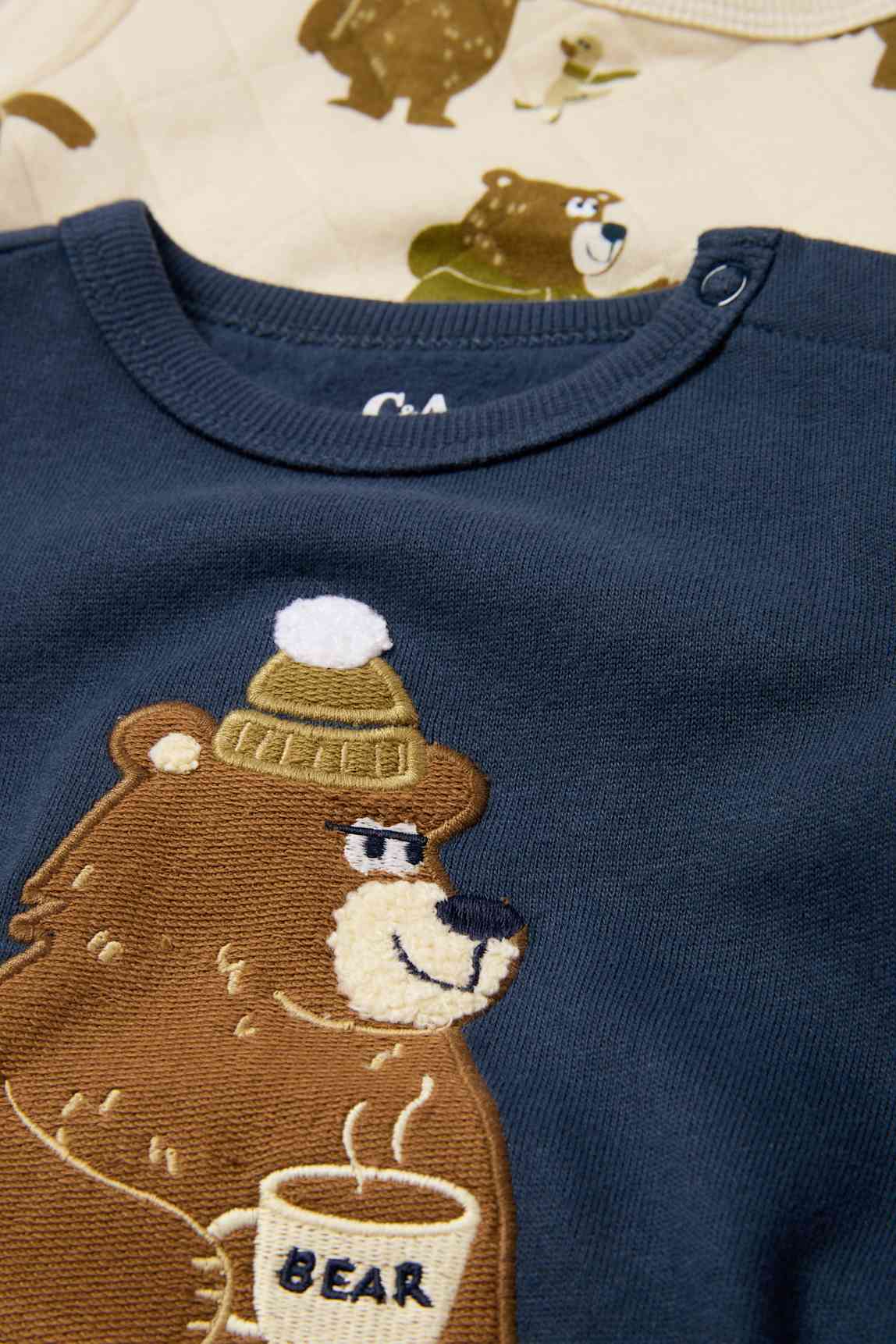 Multipack of 2 - teddy bear - baby sweatshirt