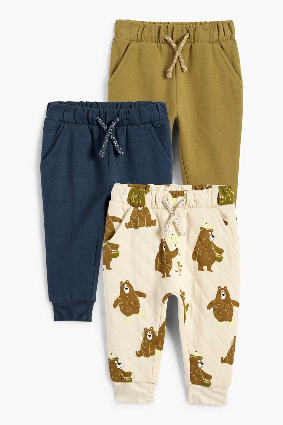 Multipack of 3 - teddy bear - baby joggers