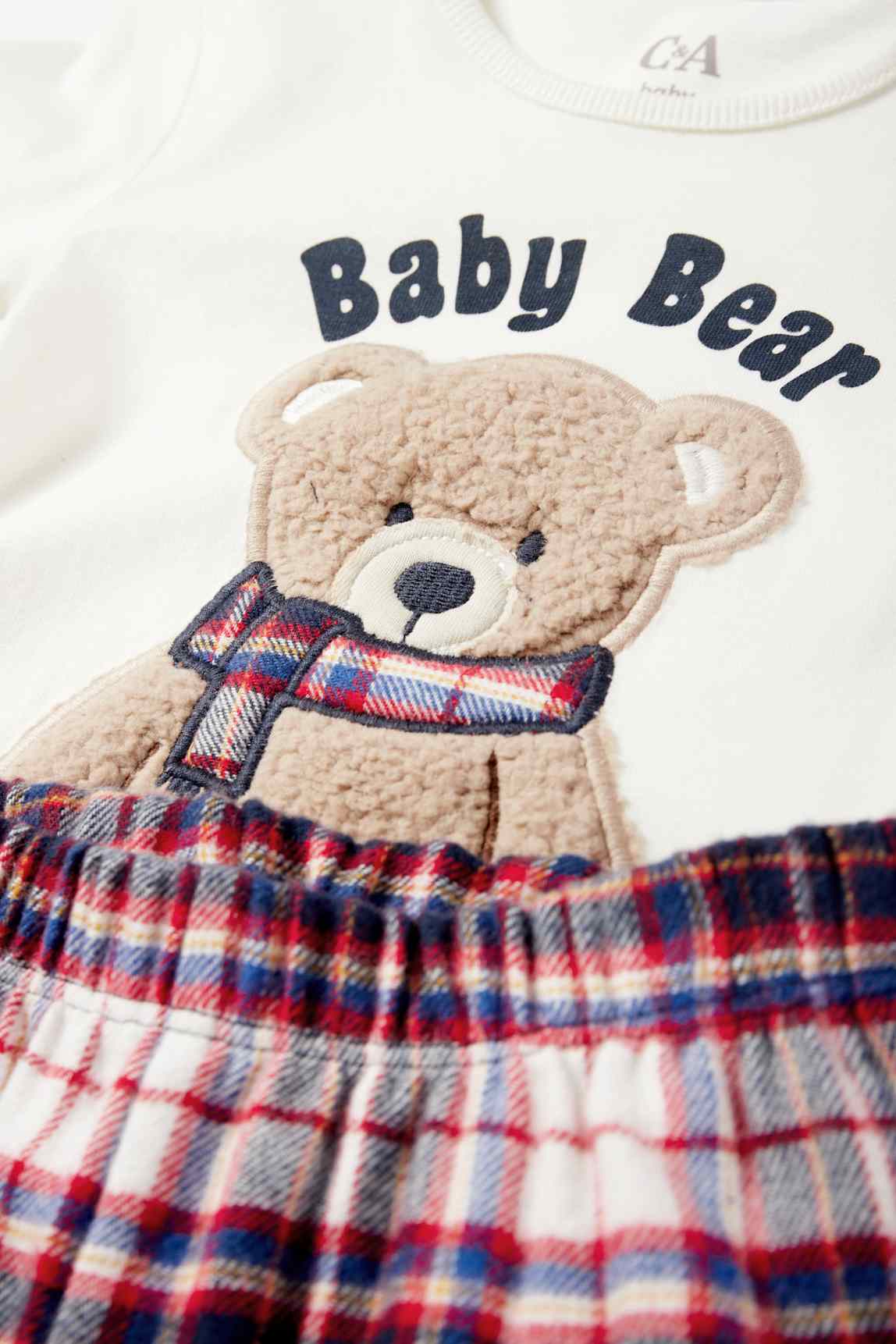 Teddy bear - baby Christmas pyjamas - 2 piece