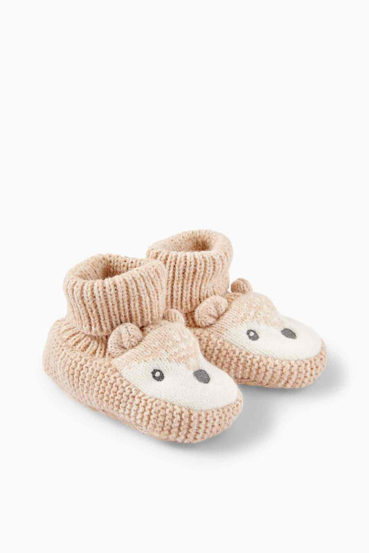 Squirrel - baby booties