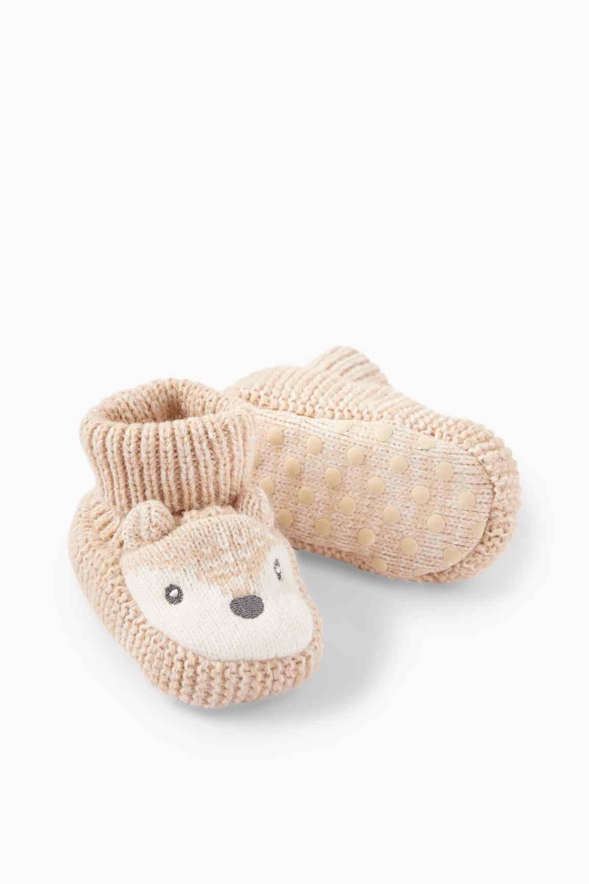 Squirrel - baby booties