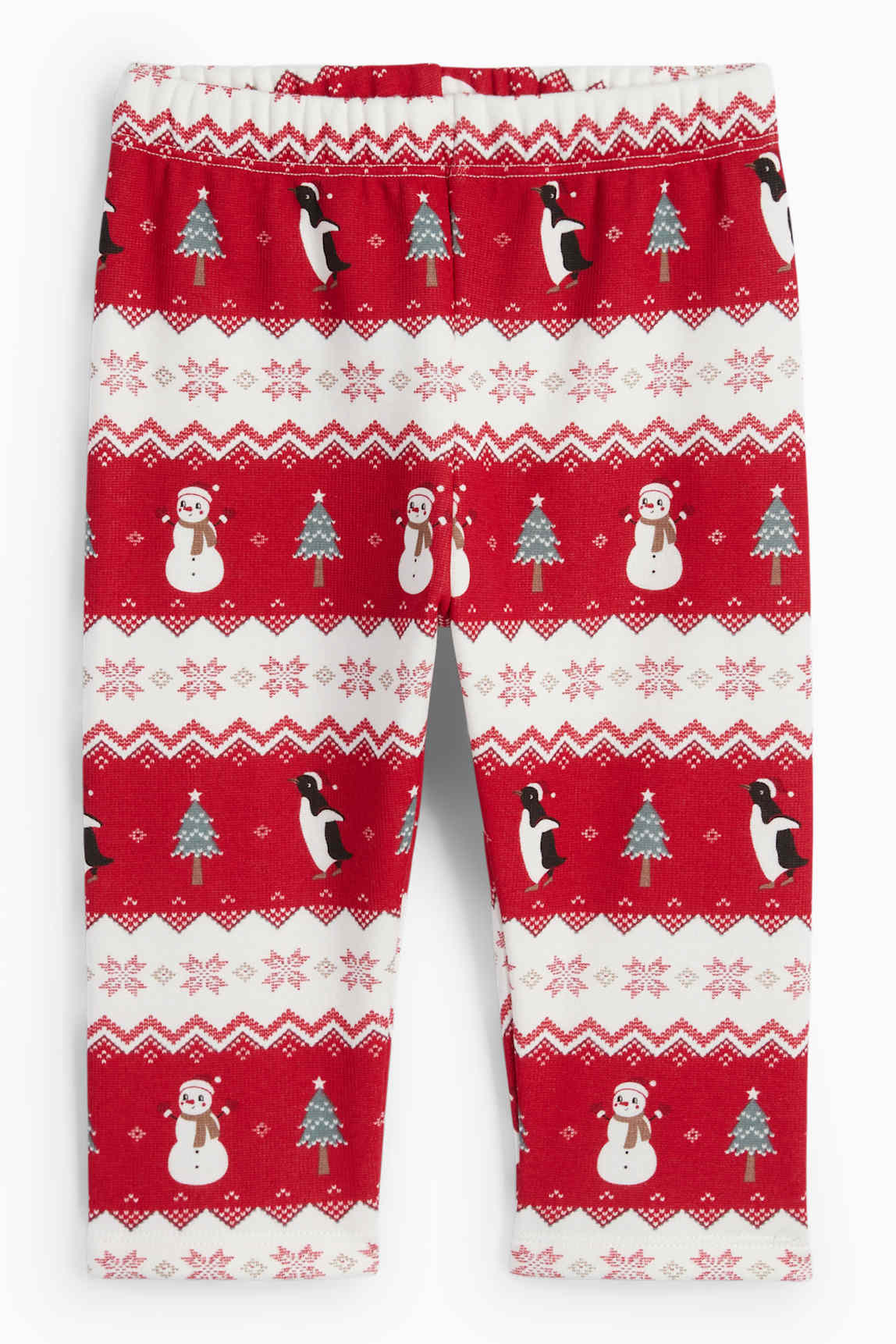 Snowman and penguin - baby Christmas pyjamas - 2 piece