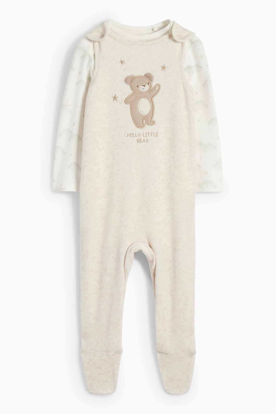 Teddy bear - romper set - 2 piece