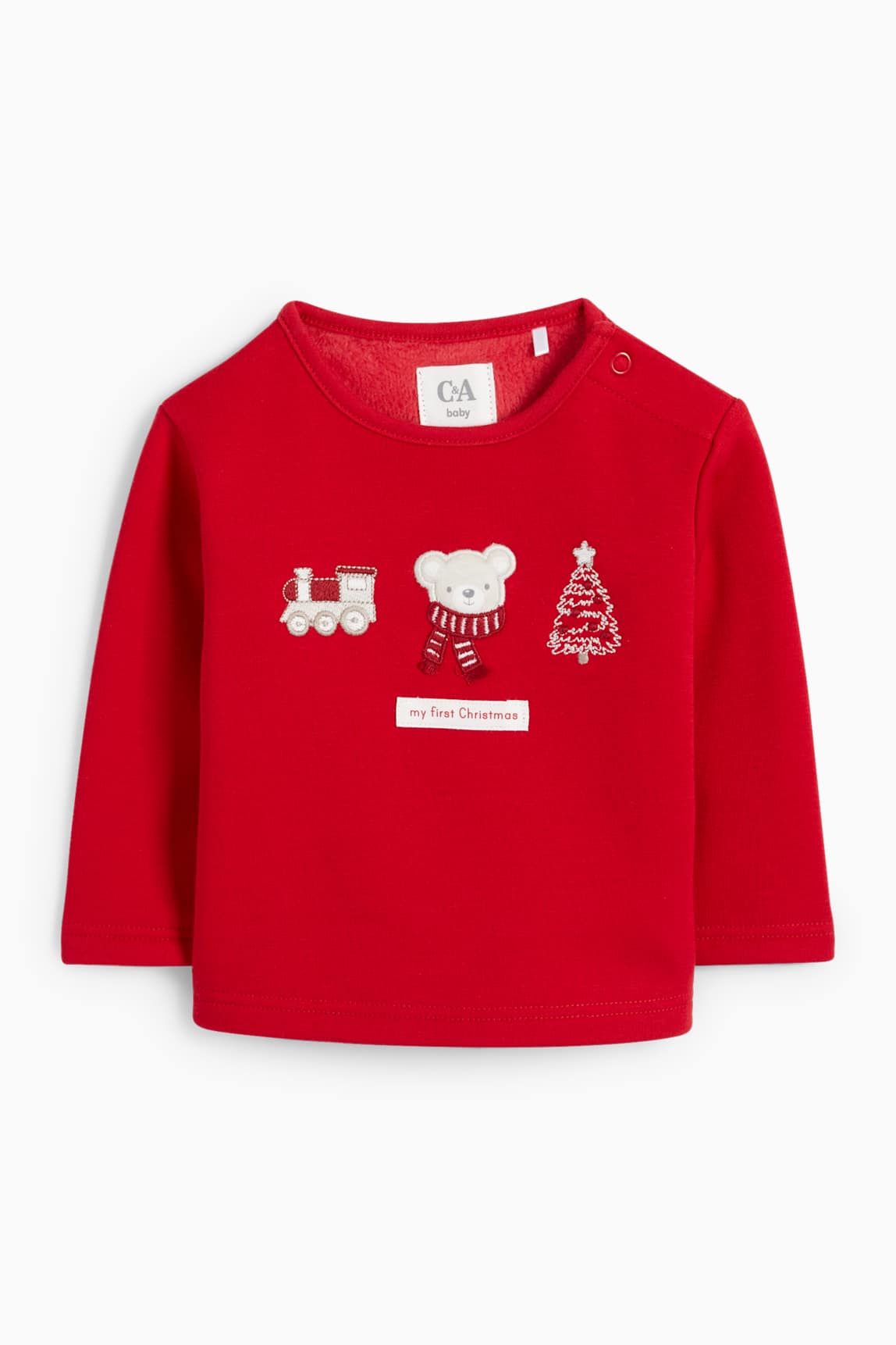 Teddy bear - newborn Christmas outfit - 2 piece