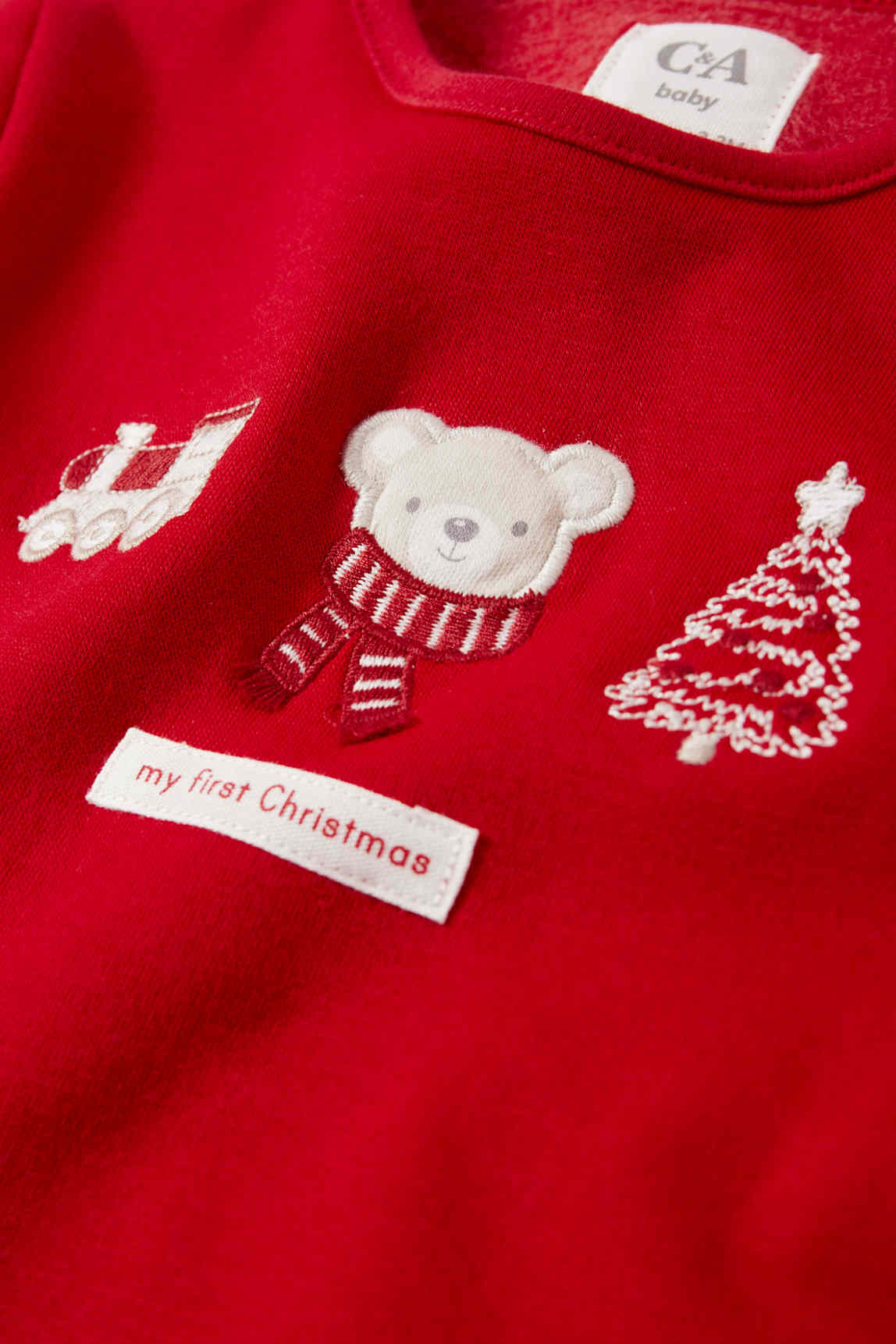 Teddy bear - newborn Christmas outfit - 2 piece