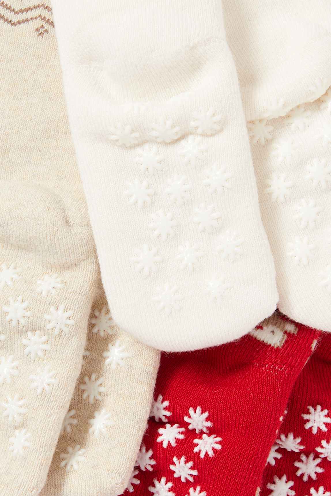 Multipack of 3 - Rudolph - non-slip baby socks with motif