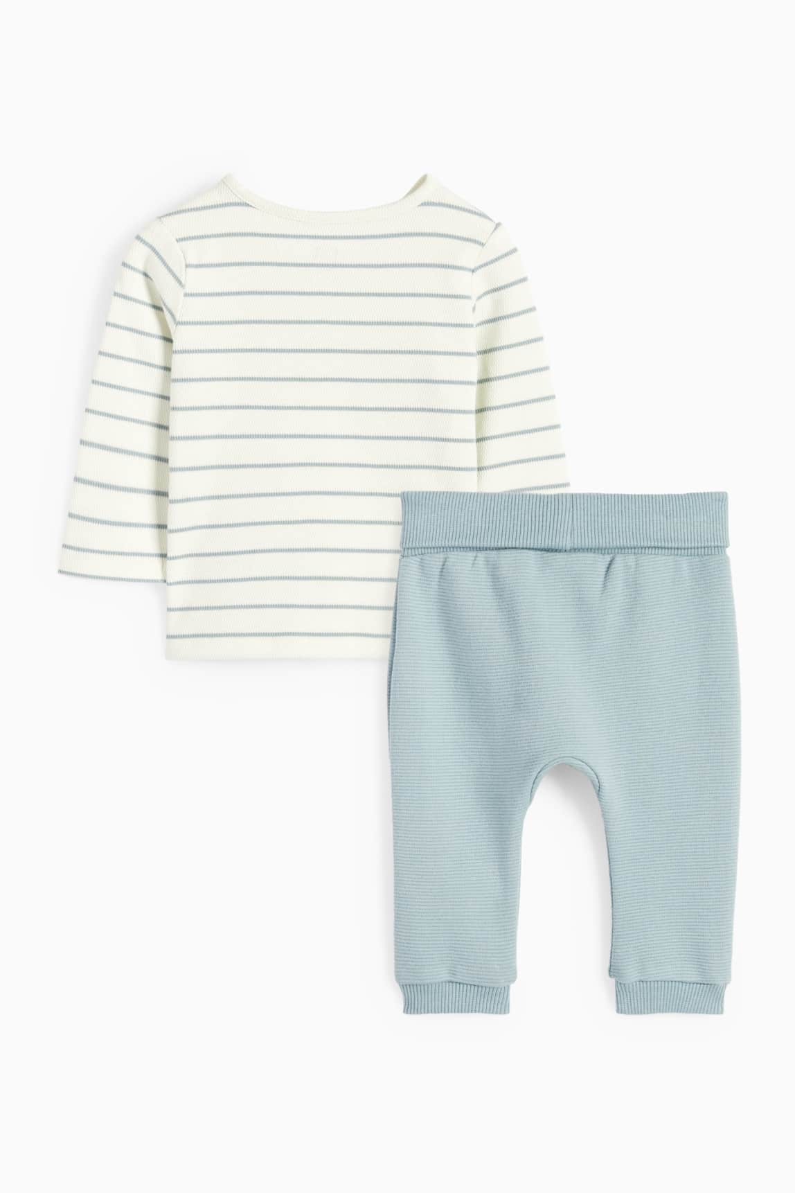 Baby outfit - 2 piece - striped