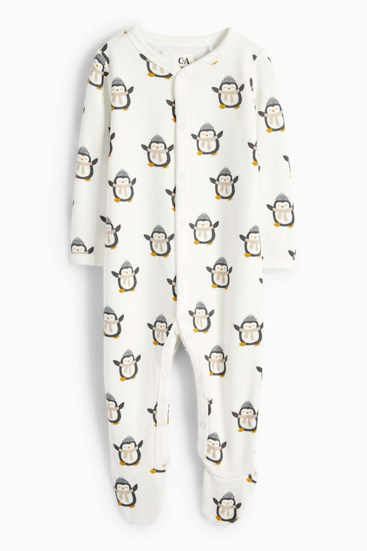 Penguin - baby sleepsuit