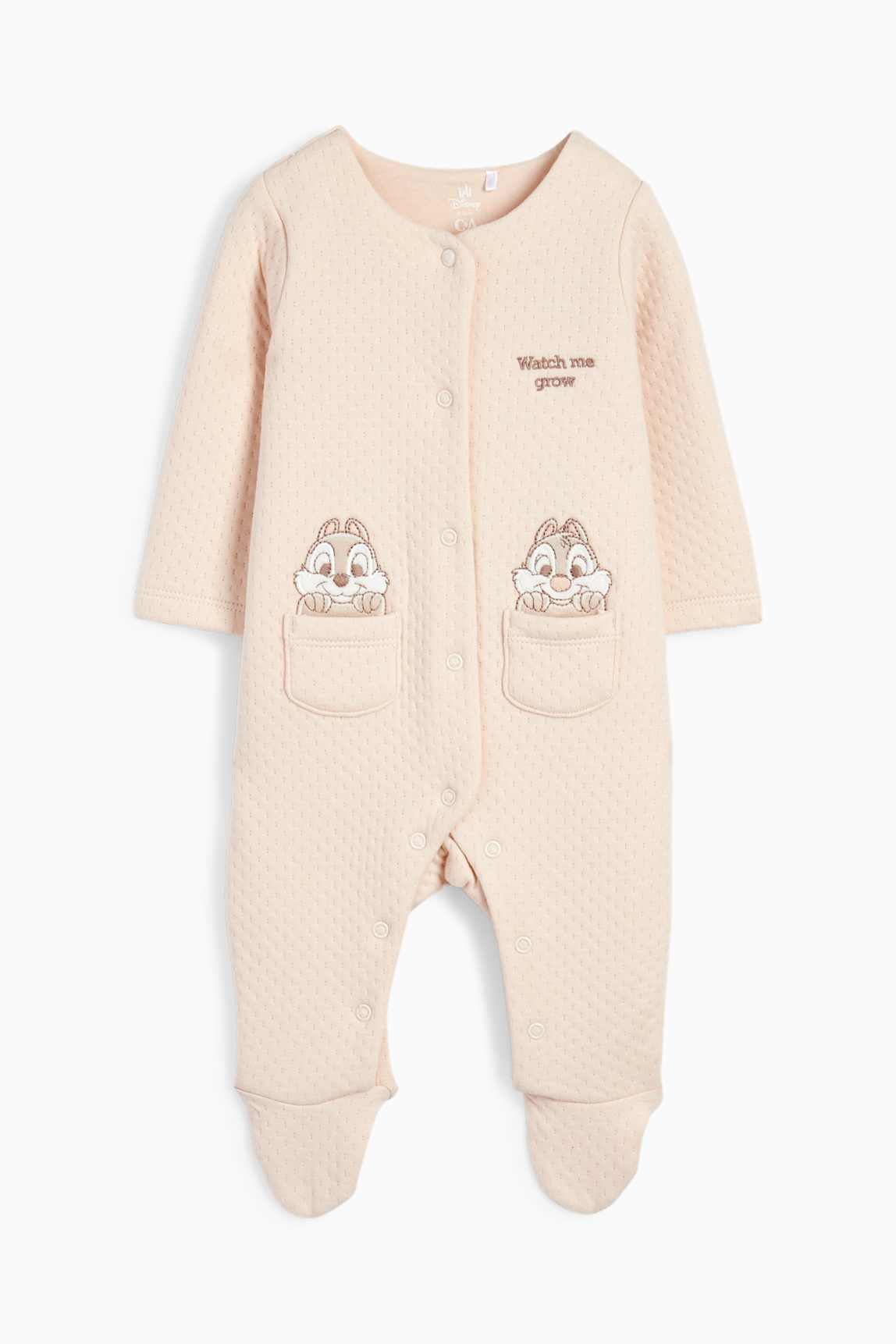 Chip ‘n’ Dale - baby sleepsuit - textured