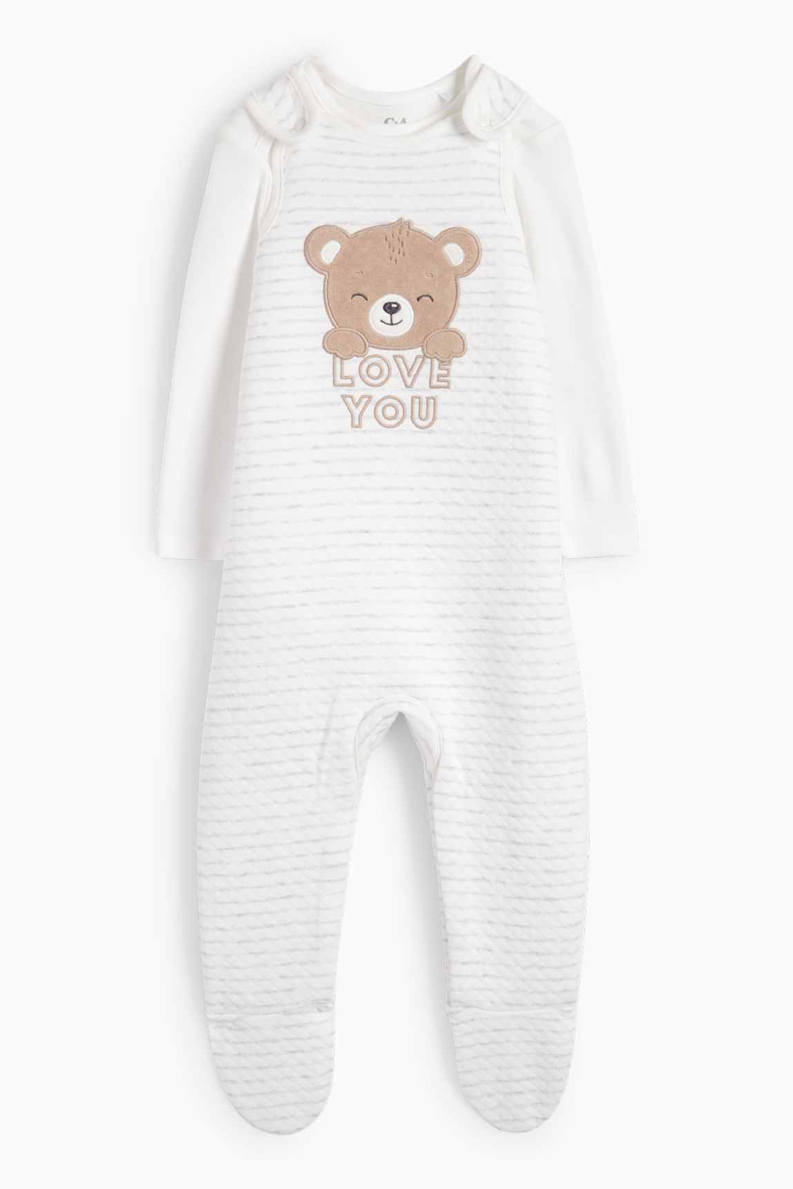 Teddy bear - romper set - 2 piece