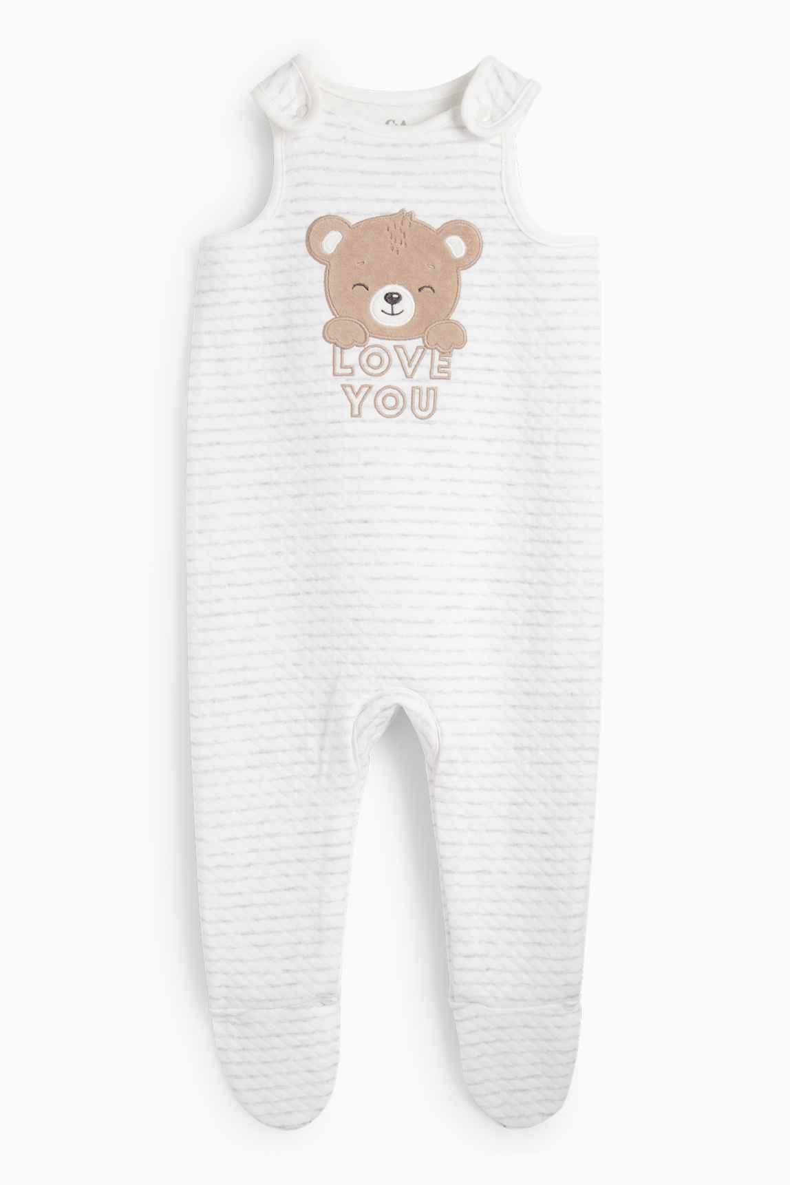 Teddy bear - romper set - 2 piece