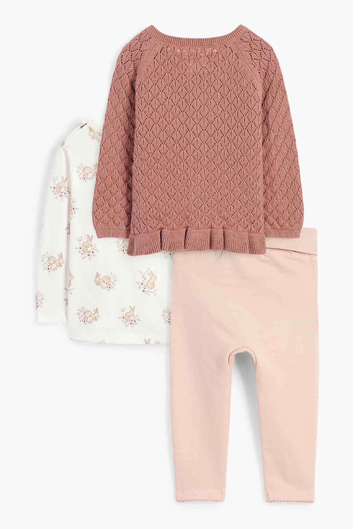 Bunny rabbit - baby outfit - 3 piece