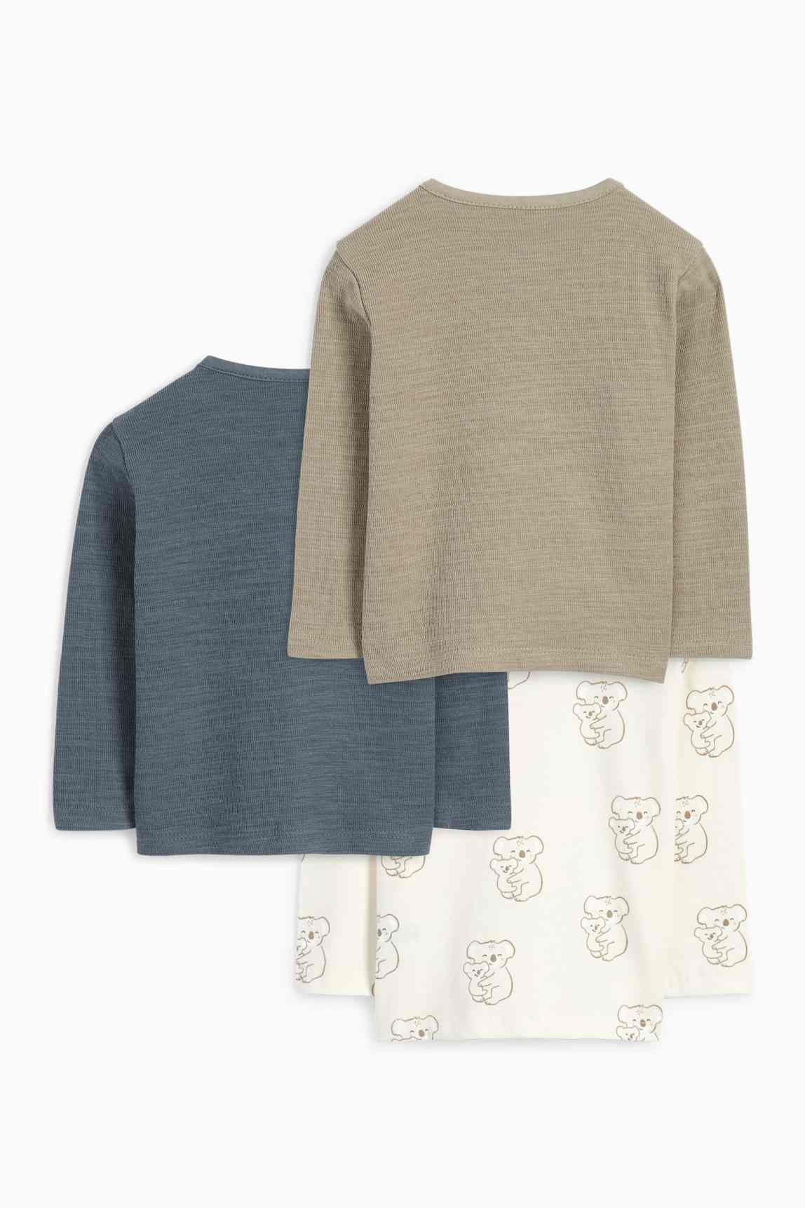 Multipack of 3 - koala - baby long sleeve top