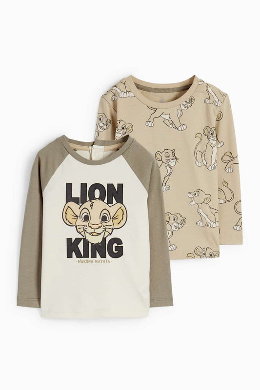 Multipack of 2 - The Lion King - baby long sleeve top