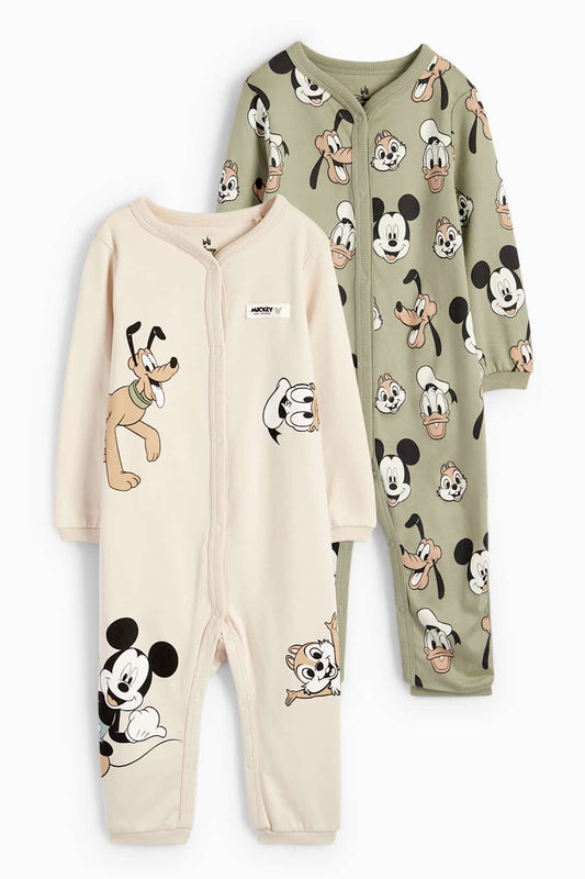 Multipack of 2 - Disney - baby sleepsuit