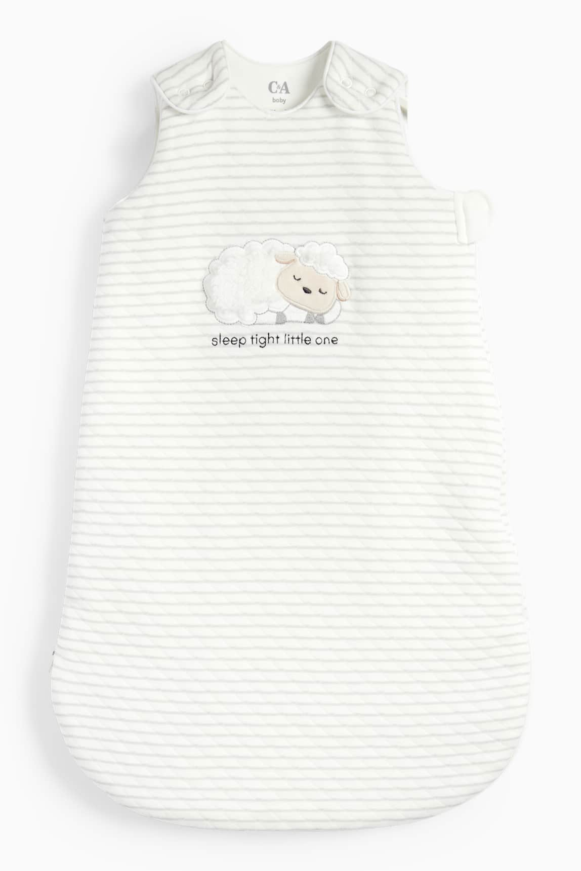 Sheep - baby sleeping bag - 0-6 months - striped