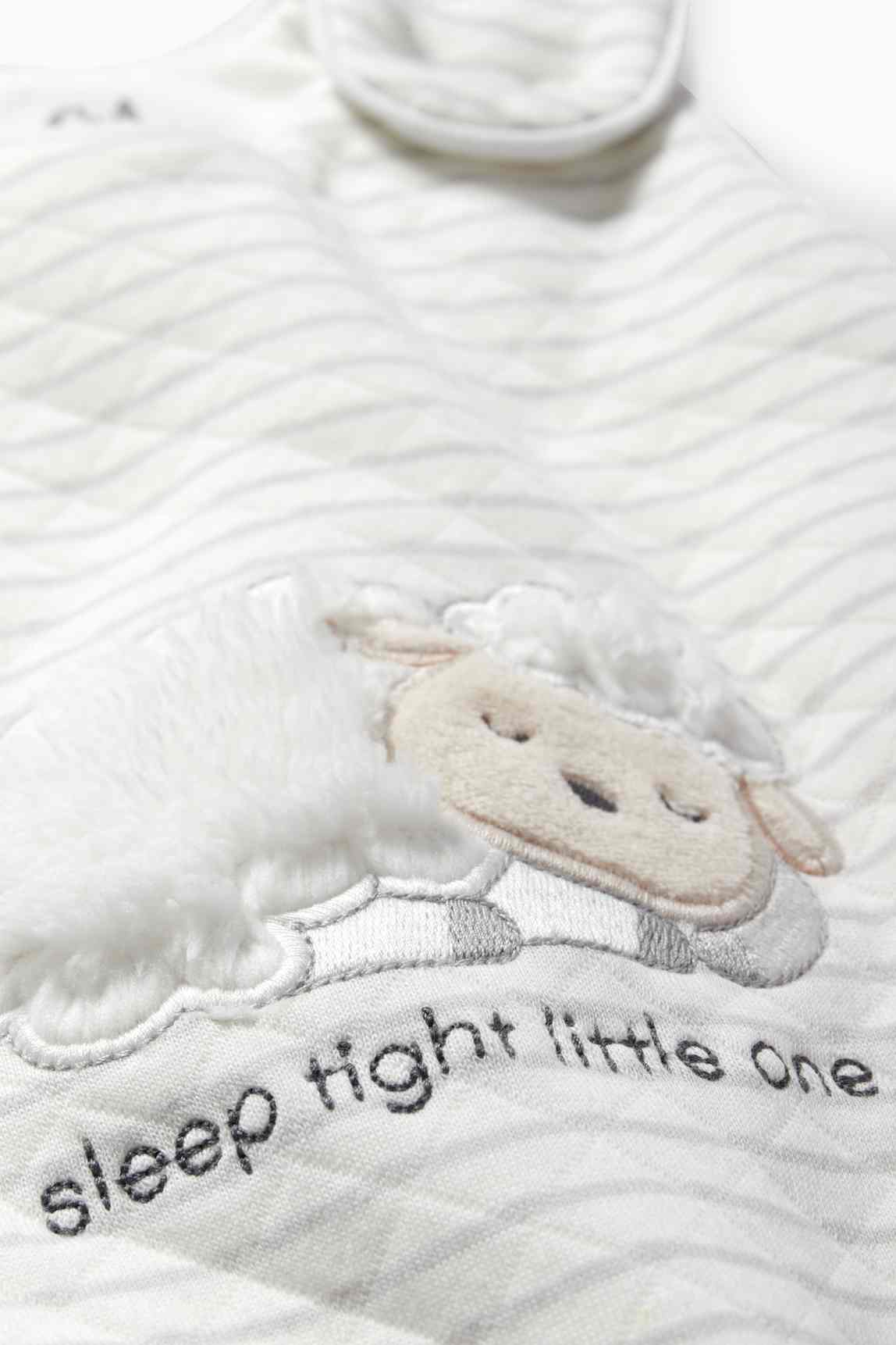 Sheep - baby sleeping bag - 0-6 months - striped