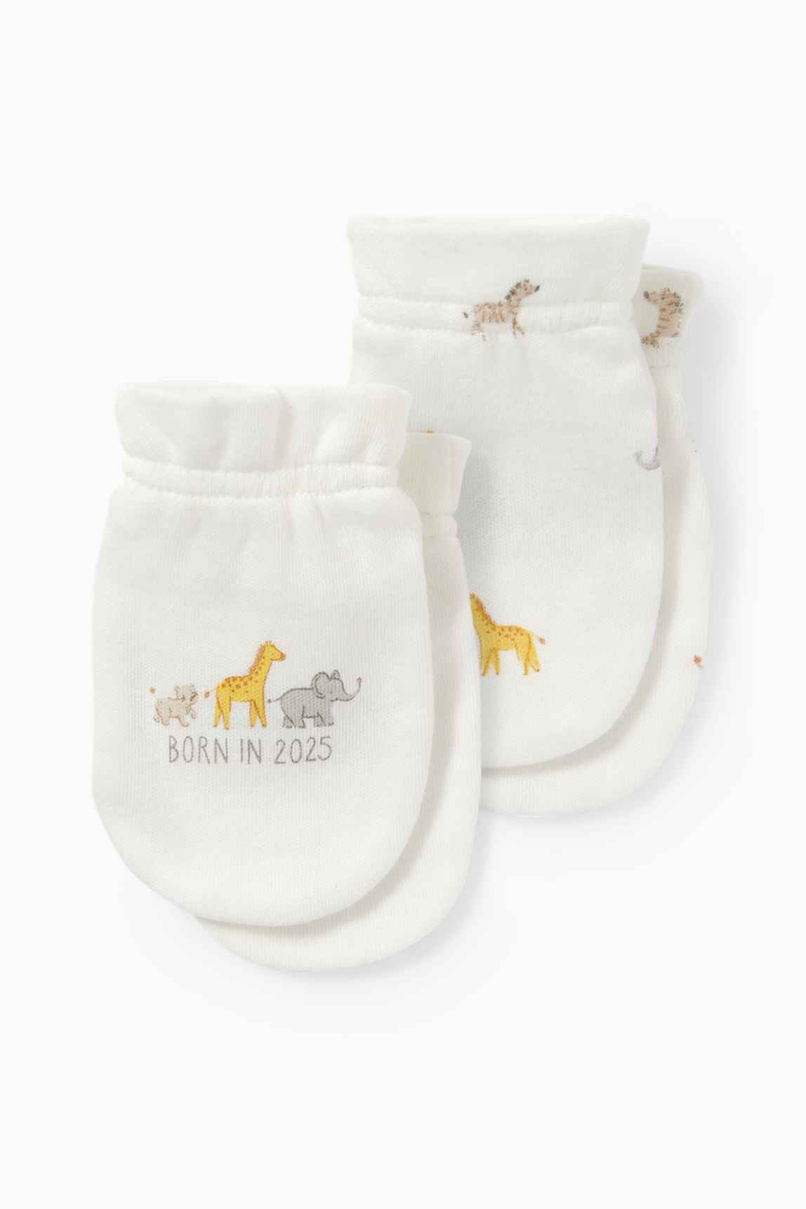 Multipack of 2 - wild animals - scratch mittens