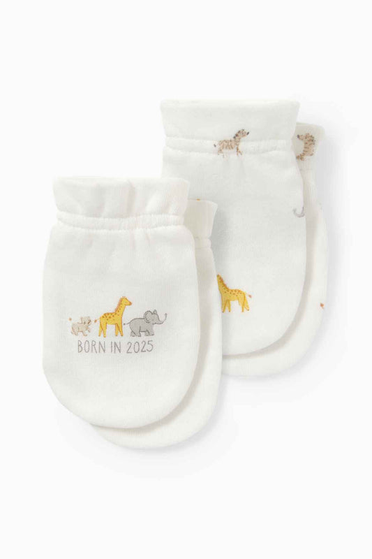 Multipack of 2 - wild animals - scratch mittens