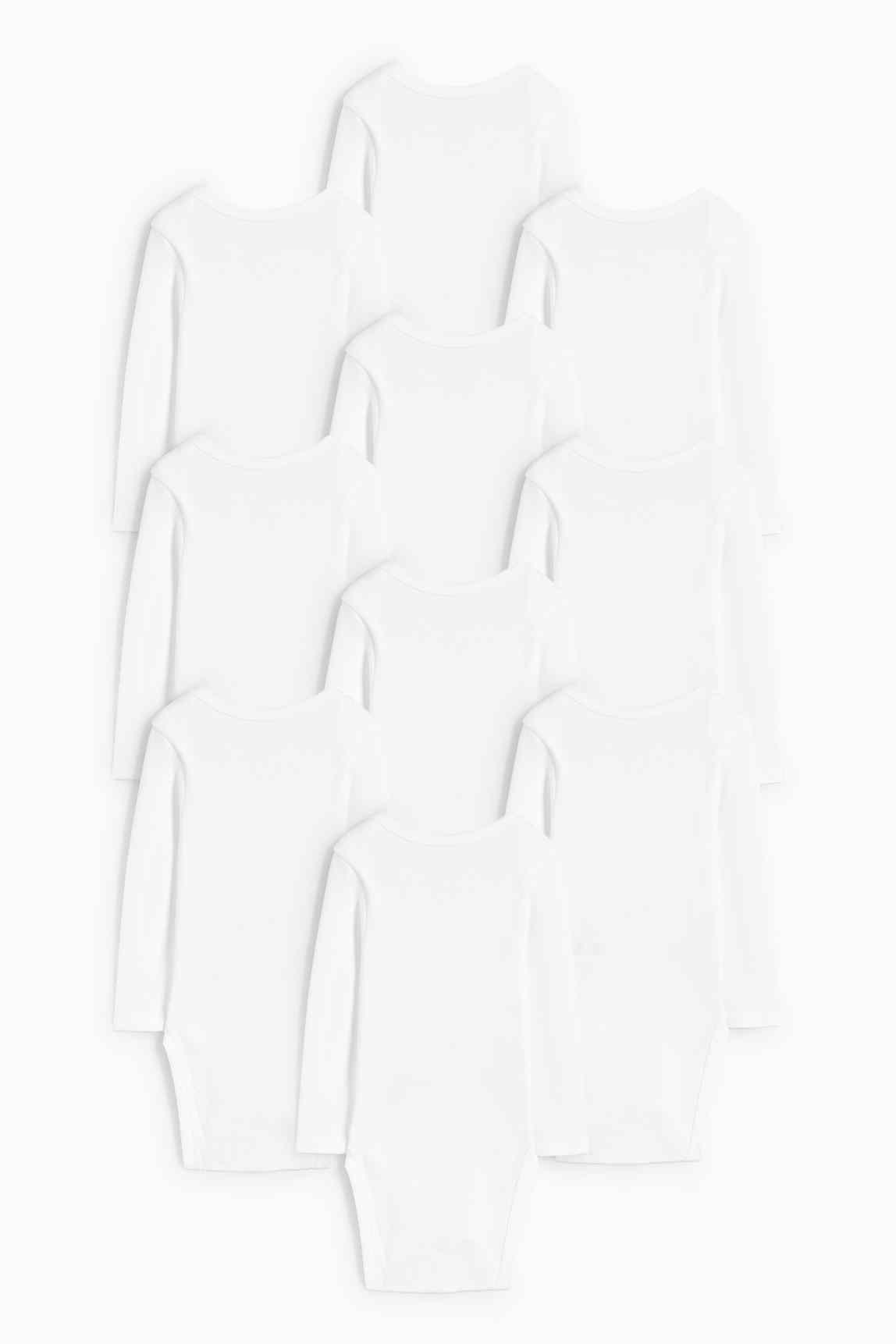 Multipack of 10 - baby bodysuit